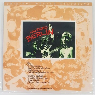 Lou Reed ‎– Berlin ‎– Original Master Recording (MoFi) SEALED – OOP - Image 1 of 2