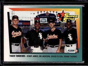 1992 Fleer #701 Stacy Jones / Bo Jackson / Gregg Olson / Frank Thomas SSS VG+
