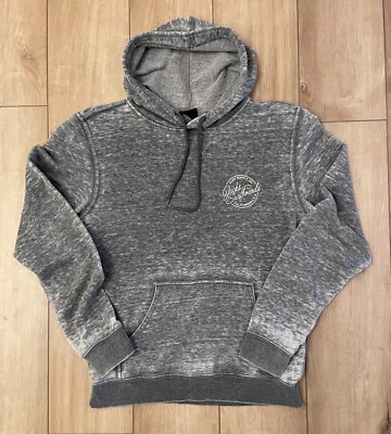 Jacks Tablas de Surf Pullover Gris Lavado Sudadera con Capucha-Hombre S-Logotipo Gráfico-Cordón-Cali Foto 1 de 4