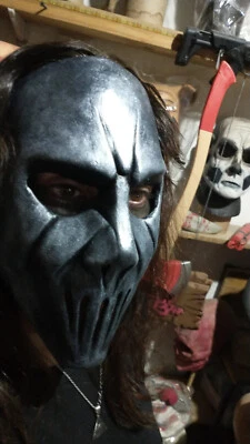 Mascara Estilo Slipknot guitar Mick decor banda rock fans cosplay LATEX - Image 1 of 4
