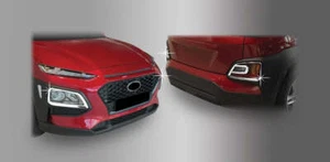 Auto Clover Chrome Front and Rear Fog Light Trim for Hyundai Kona 2017 - 2020 - Picture 1 of 12