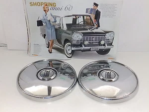 FIAT 2300 DEL 62 - COPPE CROMATE CON LOGO FIAT ORIGINALI PZ 02 - Picture 1 of 1