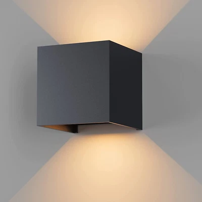 K-Bright LED Wandleuchten Innen/Außen 12W Wandlampe Innen Auf Und Ab Einstellbar - Bild 1 von 4