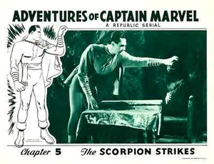 CAPTAIN MARVEL TOM TYLER 8x10 LC Print 1941 Chapter 5 THE SCORPION STRIKES - Bild 1 von 1