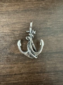 Colgante de anclaje náutico vintage de plata esterlina Shube's Dakota West 2,55 g - Imagen 1 de 3