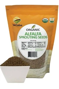 McCabe Organic Alfalfa Sprouting Seeds, 1-pound, USDA Organic Certified - Picture 1 of 6