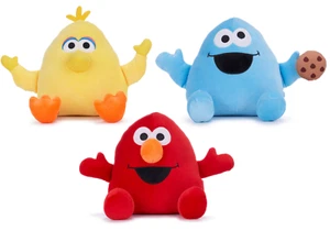 NEU OFFIZIELLES 10" SESAMSTRASSE SQUASHY PODGIE SPLUSH WEICHSPIELZEUG ELMO GROSSER VOGEL - Bild 1 von 4