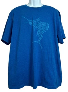 Camiseta Para Hombre Coleman Pescador Talla XXL Espada Azul Peces Mar Áreas de Pesca - Imagen 1 de 6