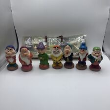 Vintage Disney Snow White Seven 7 Dwarfs Dwarves Squeeze Toys COMPLETE Full Set
