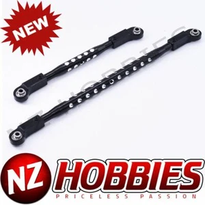 NZH Aluminum CNC Steering Rod Set BLACK : Axial SCX6 Car 2pcs # NZSCX6019 - Picture 1 of 2