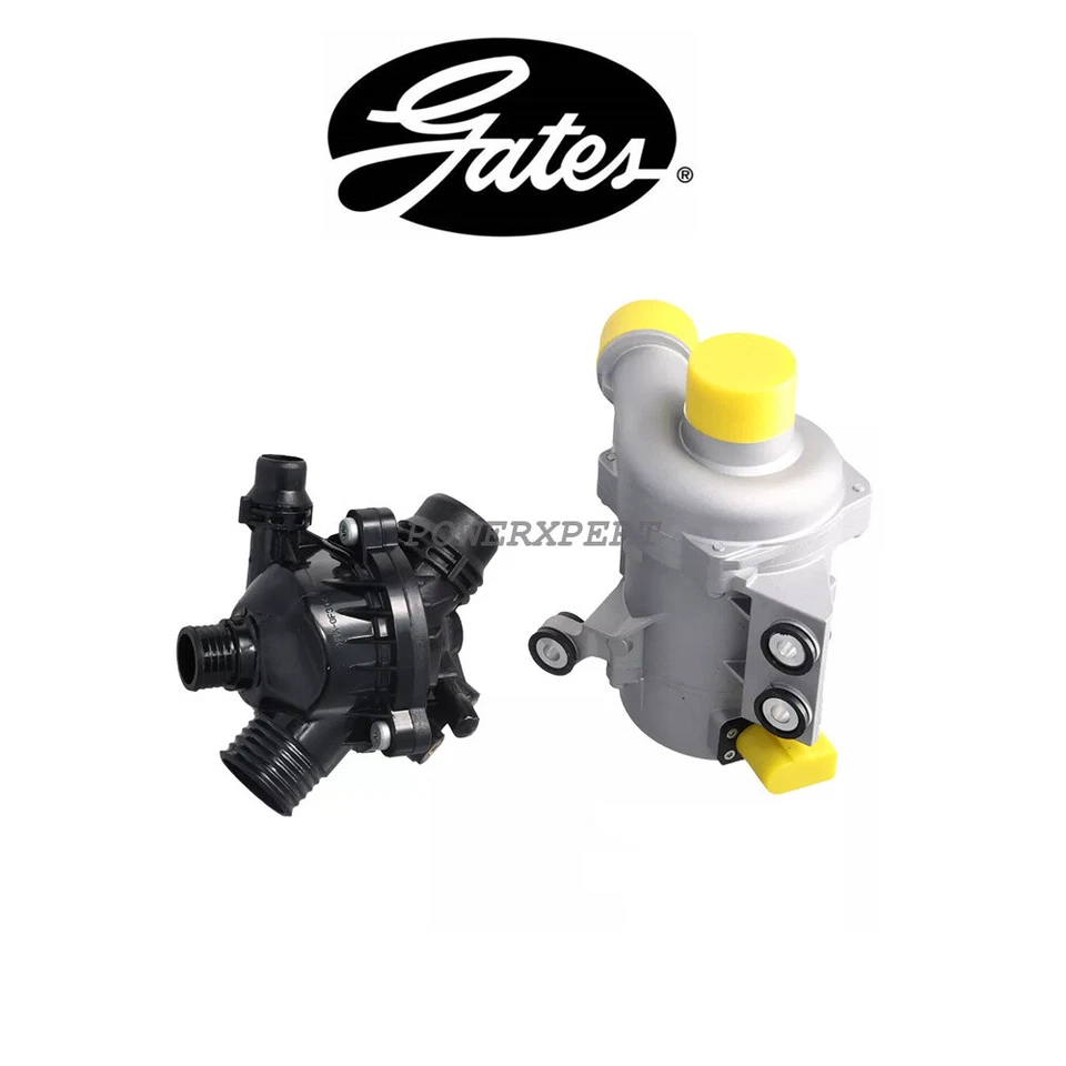 Bomba de agua eléctrica y termostato Gates para BMW 325i 328i 330i 525i 528i 530i Foto 1 de 2