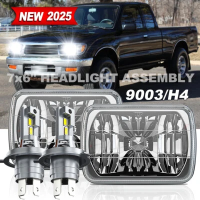 Par de faros LED 5x7" 7x6" alto/bajo DRL para camioneta Toyota 82-95 Tacoma 1995-1997 Foto 1 de 4