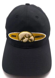 UNIVERSITY OF IOWA hat black adjustable cap Hawkeyes - Picture 1 of 7