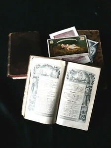 Lot de 2 livres de messe-Recueil de prières de 1868 et Missel des prophéties  - Imagen 1 de 12