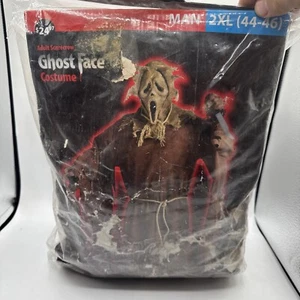 Ghost Face Scream Burlap Scarecrow Halloween Costume Men's 2XL XXL (44-46) - Picture 1 of 6