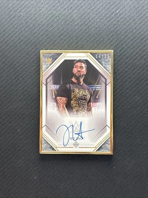 2021 Topps Transcendent WWE Jey Uso Auto /25 GOLD FRAME #A-JU - Image 1 of 2