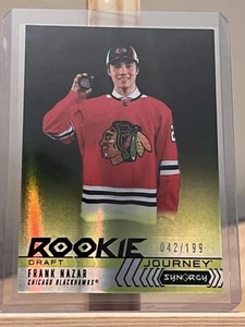 2024-25 Upper Deck Synergy - Rookie Journey Frank Nazar #RJ-10 Draft Green /199 - Foto 1 di 10