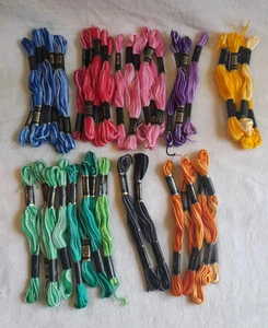 41 Knäuel Designs für die Nadel bunt 6 Strang Baumwolle Stickgarn - Bild 1 von 1