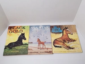 Vtg Marguerite Henry Book Lot Black Gold Sea Star Little Fellow Illust McNally - Picture 1 of 9