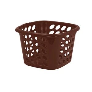 Square Laundry Basket Chocolate Brown Carry and Organize Your Clothes - Picture 1 of 5