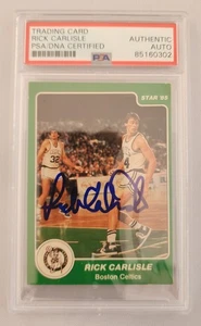 Rick Carlisle Signed 1984-85 Star RC Card #3 NBA LEGEND Slabbed Auto PSA - Picture 1 of 1
