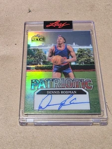 2025 Leaf Metal Independence Day Patriotic Dennis Rodman 1/1 Auto Autograph - Picture 1 of 2