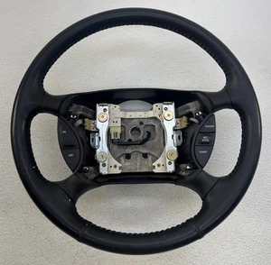 1994-1997 Ford Thunderbird Leather Wrapped Steering Wheel W/Cruise OEM Black - Picture 1 of 12