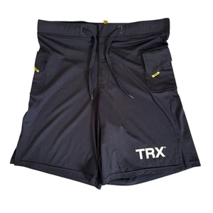 Pantaloncini da allenamento Hylete TRX Small neri elasticizzati in vita con coulisse tasche crossfit - Foto 1 di 7