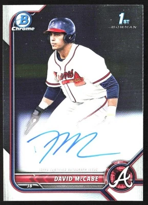 2022 Bowman Draft Chrome David McCabe Auto #CDA-DM GS1 - Image 1 of 2