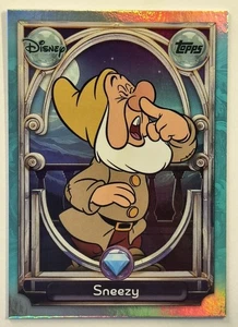 2025 Topps Disney Wonder Tier 2 Foil Parallel #106 Sneezy Snow White & 7 Dwarves - Picture 1 of 2