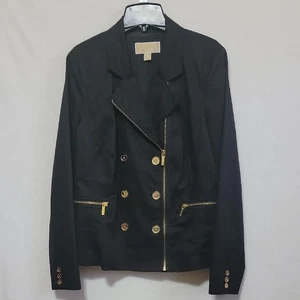 Damen Michael Kors Zweireiher Jacke, schwarz, Größe 12, gebraucht - Bild 1 von 11