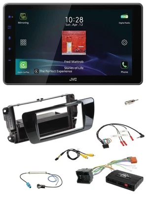 JVC DAB Lenkrad Bluetooth USB Autoradio für Seat Ibiza 2008-2015 klavierlack - Bild 1 von 4