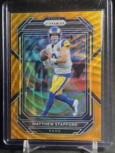 2023 Panini Prizm Football Matthew Stafford Orange /60 Los Angeles, Rams - Picture 1 of 5