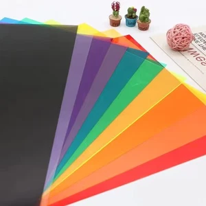 Película de Transparencia A4 - Gel Corrector de Color, Hoja de Filtro de Luz de Plástico PVC - Imagen 1 de 6