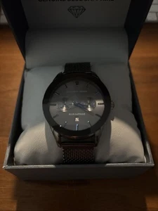 New In Box Geoffrey Beene Blue Sapphire Mens Watch - Picture 1 of 6