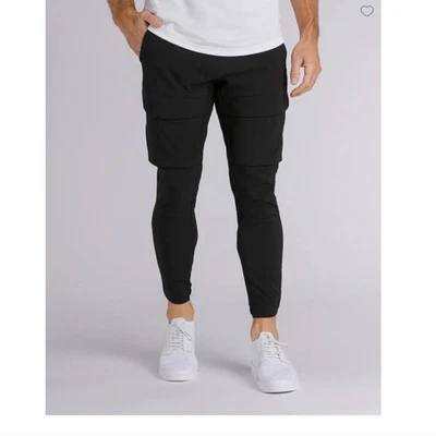 BYLT Premium Basics NEW Black Men's Skyline Cargo Pants size small - image 1 of 4