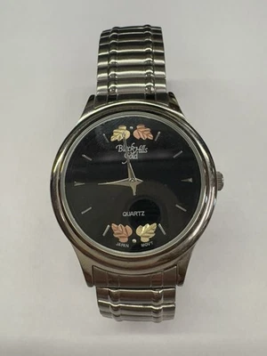 Black Hills Gold Watch With 14kt Solid Gold Leaves Accent USA Vtg Looks Unused - Image 1 of 4