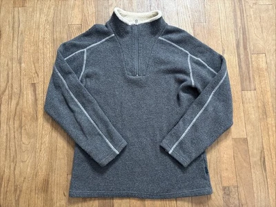 Kuhl Alpaca 1/4 Zip Sweater Men’s Medium Grey Hiking Outdoors - Image 1 of 4