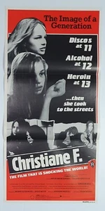 Christiane F. 1981 Natja Brunckhorst Australian Daybill Cinema Poster - Picture 1 of 1