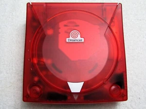 Sega Dreamcast V1 Clear Red 5.20.5 GDEMU nuovo sistema orologio batteria 512 GB SanDisk - Foto 1 di 8