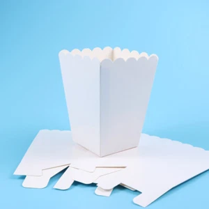 50 PCS Party Supplies Paper Snack Cups Packing Popcorn Box Travel Cardboard - Picture 1 of 11