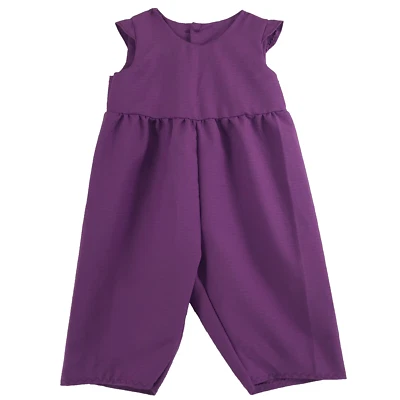 Amish Girl Romper Toddler Size 5T Purple Button Back Hand Made in Shipshewana IN - Image 1 of 3
