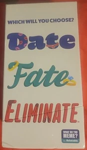 WAS MERKEN SIE SICH? "Date Fate Eliminate" Das Kartenspiel, das Ihren Geschmack testet, NEU" - Bild 1 von 8