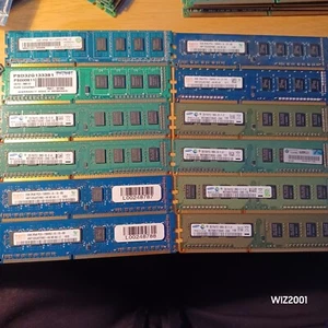 Lot 12x DDR3 2gb Mixed Brands Desktop memory RAM Samsung Patriot Ramaxel Hynix - Picture 1 of 16