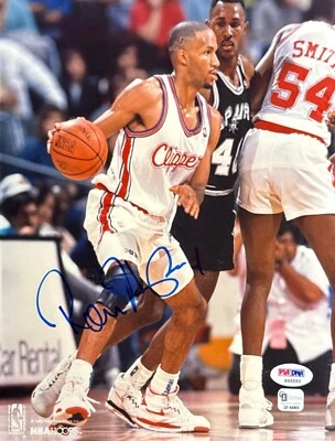 Ron Harper Signed 8x10 Los Angeles Clippers Photo PSA S45552 - Image 1 of 2