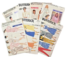 1980s Butterick Sewing Patterns Sizes 6-10 Dress Pants Jumper Jumpsuit UNCUT FF - Picture 1 of 15