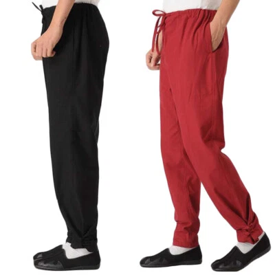 Pantalones de lino Kung Fu Tai Chi Pantalones de artes marciales Bruce Lee Wingchun Uniforme Lo último Foto 1 de 4