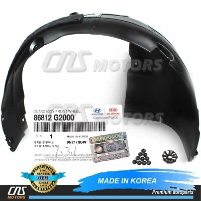 ✅GENUINE✅ Hyundai Ioniq 2017-2022 for Fender Liner FRONT PASSENGER 86812-G2000 - Image 1 of 4