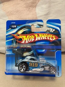 FIAT 500 C azzurro metallizzato Hot Wheels modello Car HW n.126 2006 confezione originale - Foto 1 di 3