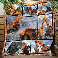Love Excavator Like Blanket, Excavator 3D Fleece, Sherpa Blanket